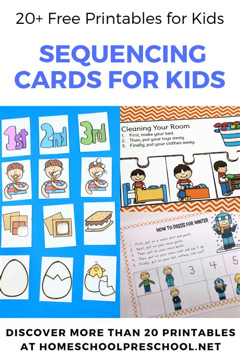 preschool sequencing cards|adult sequencing cards printable.
